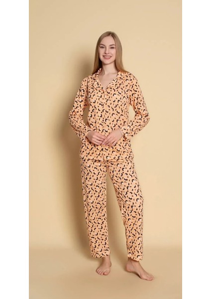 Kadın Uzun Kollu Pijama Sarı fiyatları