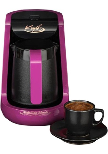 Fuşya Renkli Türk Kahvesi Makinesi, Şık ve Kullanışlı Tasarım