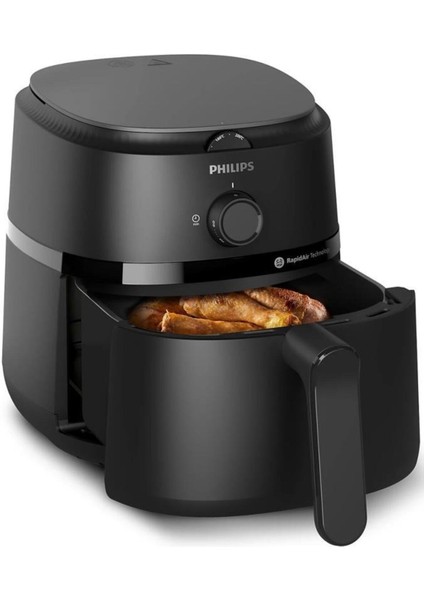 Siyah 4.2 Litre Airfryer NA120/00 1000 Serisi, Pratik ve Şık Tasarım