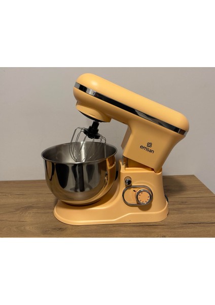 Turuncu Stand Mikser 1500 W 5 L, Mutfak Şefi, Güçlü ve Şık Tasarım