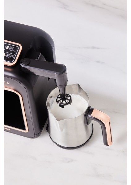 6'lı Çelik Közde Türk Kahve Makinesi, Konuşan, Metalik, Siyah Bakır Renk modelleri