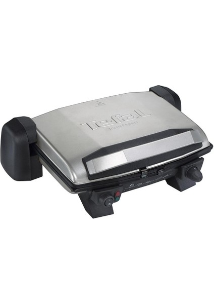 1800W Yapışmaz Döküm Izgara ve Tost Makinesi, Şık Gümüş Renk