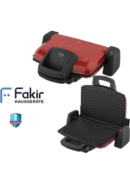 Kırmızı Tost Makinesi 1800 W, Pratik ve Şık Tasarım