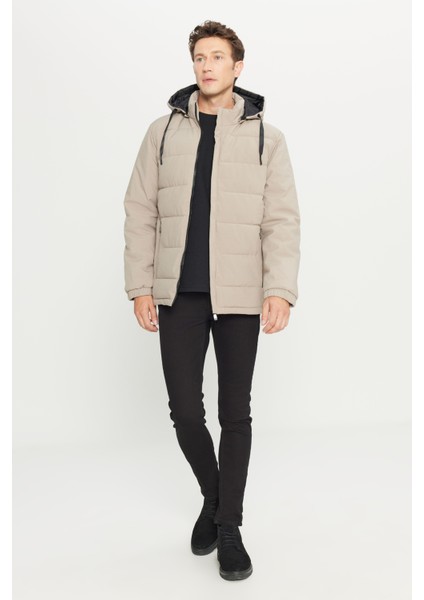 Standart Fit Normal Kesim Dik Yaka Kapüşonlu Yan Cepli Casual Mont fiyatları