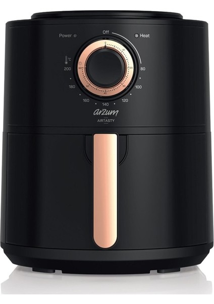 Yağsız Airfryer, 4l Kapasite, Bakır Renk, Sağlıklı ve Pratik Pişirme Sağlar