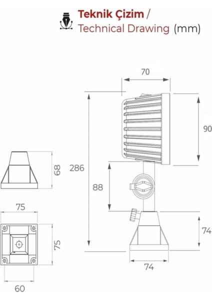 Endüstriyel Makina Aydınlatma Lambası Erc L-33-67 fırsatları
