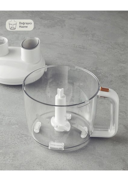 4 Bıçaklı Çok Renkli Çok Fonksiyonlu Çok Renkli Blender Seti Beyaz-Bakır indirimleri