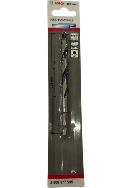 Bfs Bosch Pointteq Altıgen Şaftlı Hss Matkap Ucu 9 mm modelleri