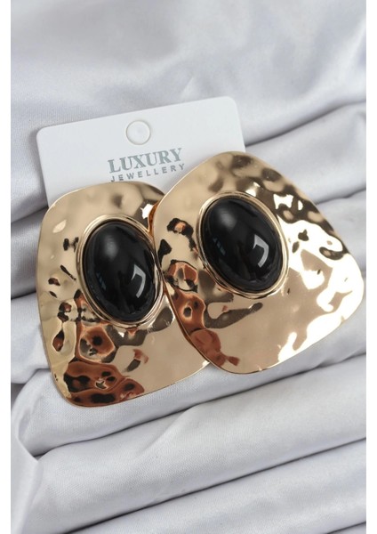 Bfs Pirinç Gold Renk Vintage Kadın Küpe