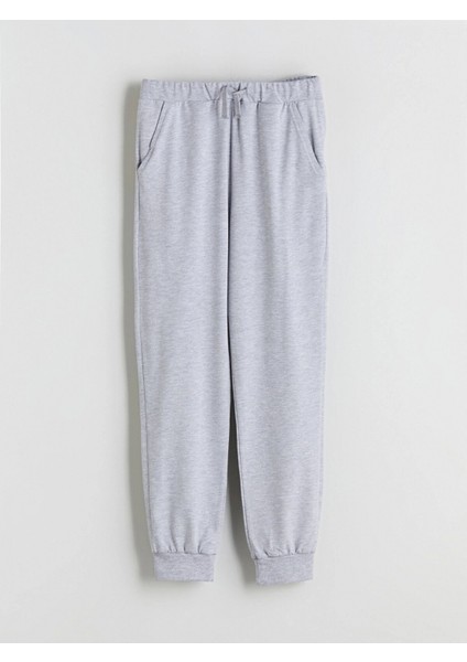 Lcw Kids Gri Beli Lastikli Erkek Çocuk Jogger Eşofman Altı