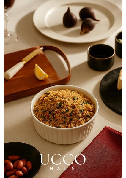 20 cm Yuvarlak Isıya Dayanıklı Porselen Fırın Kabı Beyaz fiyatları