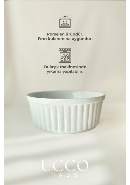 20 cm Yuvarlak Isıya Dayanıklı Porselen Fırın Kabı Beyaz fırsatları