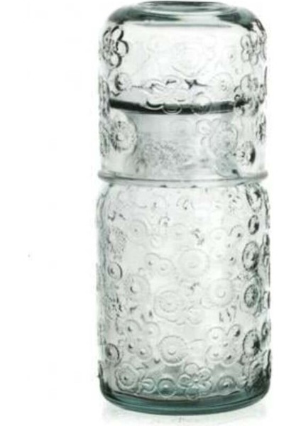 Şeffaf Flora Sürahi, 21 Cm, Modern ve Şık Tasarım, Ev ve Davetler Için Ideal