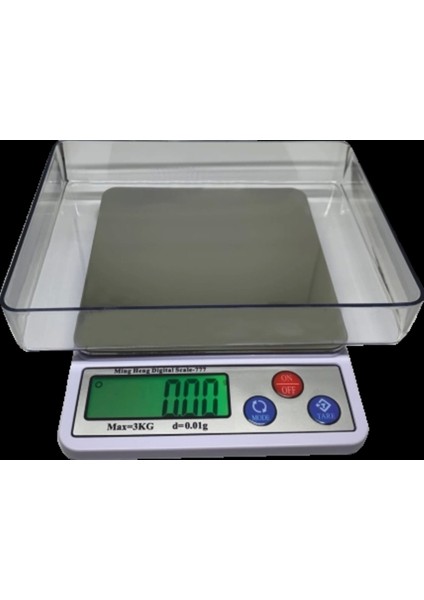Hassas Dijital Terazi MH-777, 3 Kg, 0.01 Gr, Profesyonel Kullanım