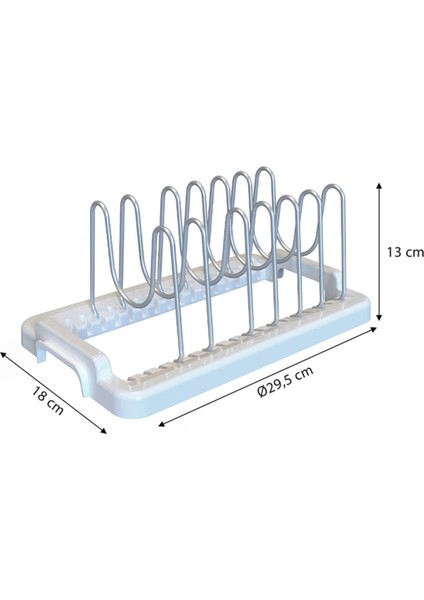 Beyaz ve Siyah Renklerde Mutfak Tencere Kapağı Tutucu, Pratik ve Şık Tasarım