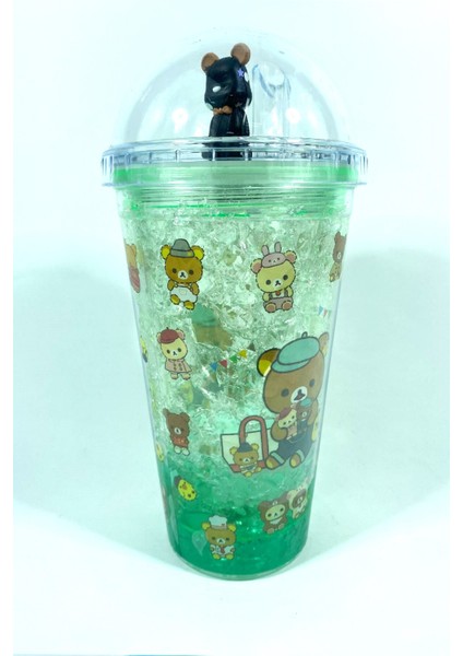 Renkli Işıklı Pipetli Ayıcık Temalı Bardak, Eğlenceli ve Şık Tasarım fiyatları