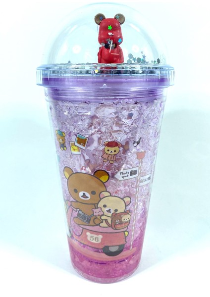 Renkli Işıklı Pipetli Ayıcık Temalı Bardak, Eğlenceli ve Şık Tasarım modelleri