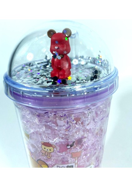 Renkli Işıklı Pipetli Ayıcık Temalı Bardak, Eğlenceli ve Şık Tasarım indirimleri