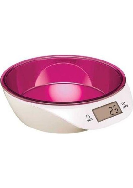 Fuşya-Pembe Hassas Mutfak Ölçüm Cihazı, Şık ve Pratik Kullanım Sağlar