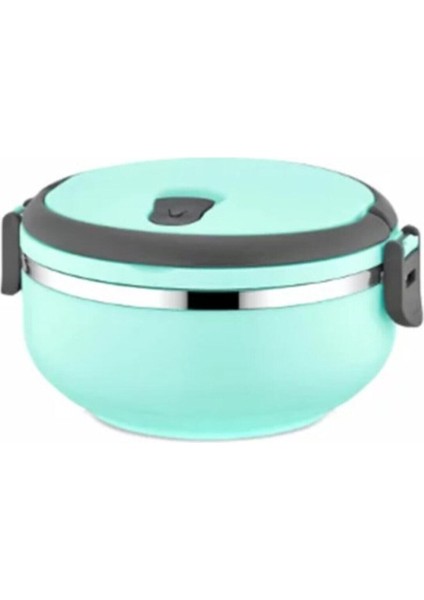 Turkuaz Tek Katlı Sızdırmaz Yemek Termosu ve Saklama Kabı