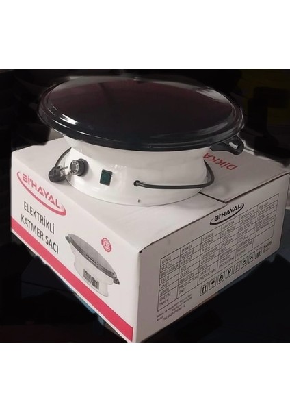 2000W Termostatlı Elektrikli Börek ve Yufka Sacı, Beyaz, Hızlı ve Pratik Kullanım