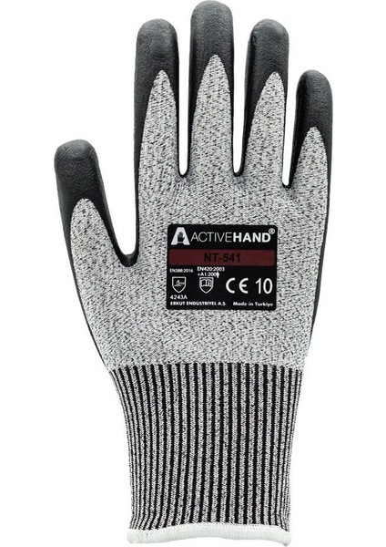 Nt 541 Gr/sy No:10 Köpük Nitril Kaplı Polyester Kesilmeye Dayanıklı Eldiven
