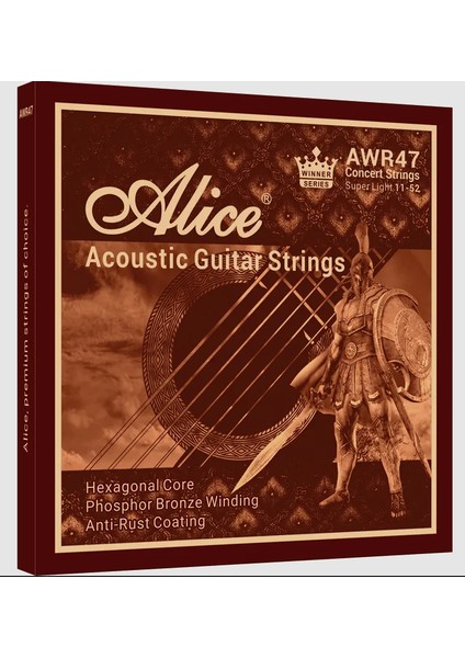 Alıce AWR47-SL 11-52 Super Lıght Phosphor Bronze Akustik Gitar Teli fiyatları
