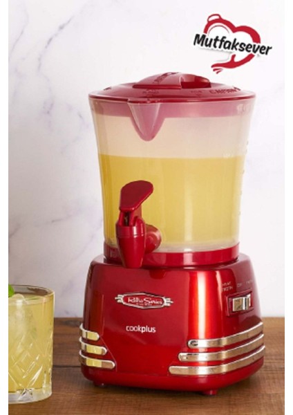 Kırmızı Renkli Çok Fonksiyonlu Kahve ve Sıcak Içecek Makinesi