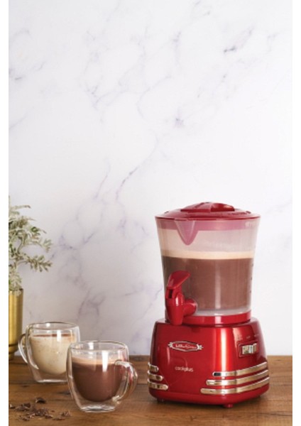 Kırmızı Renkli Çok Fonksiyonlu Kahve ve Sıcak Içecek Makinesi fiyatları