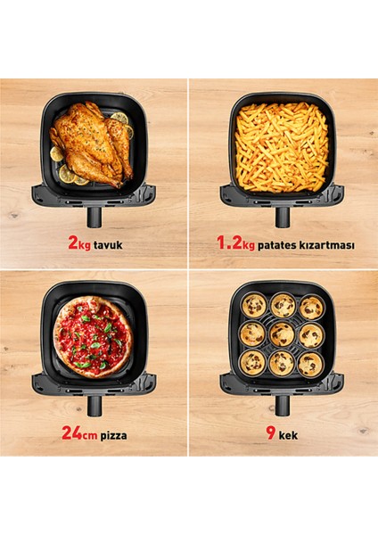 7.5l Çelik Derin Tava Siyah, Pratik ve Dayanıklı Mutfak Gereci fırsatları