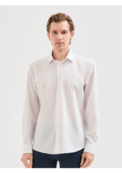 Erkek Modern Fıt Gömlek-Beyaz fiyatları