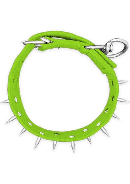 Dokuma Çivili Köpek Boyun Tasması - 5*80 cm - Yeşil modelleri