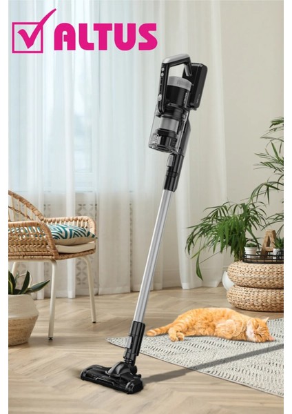 Dik Şarjlı Elektrikli Süpürge, Güçlü Emiş ve Ergonomik Tasarım ile Pratik Kullanım