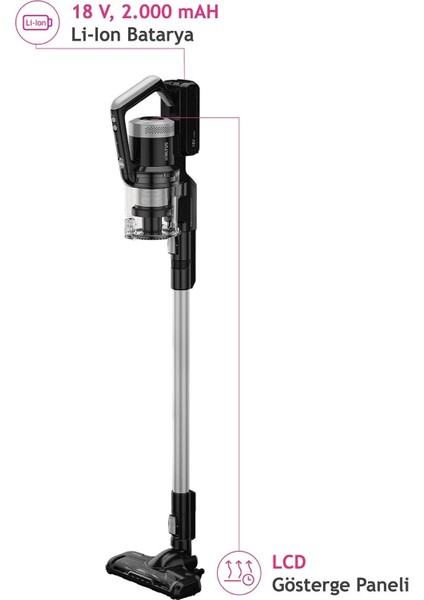 Dik Şarjlı Elektrikli Süpürge, Güçlü Emiş ve Ergonomik Tasarım ile Pratik Kullanım fiyatları
