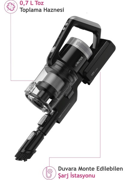 Dik Şarjlı Elektrikli Süpürge, Güçlü Emiş ve Ergonomik Tasarım ile Pratik Kullanım modelleri