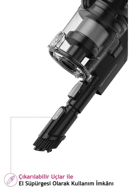 Dik Şarjlı Elektrikli Süpürge, Güçlü Emiş ve Ergonomik Tasarım ile Pratik Kullanım