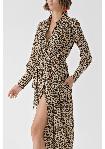 Siyah Hardal Büzgü Detaylı Gömlek Elbise 94299 indirimleri