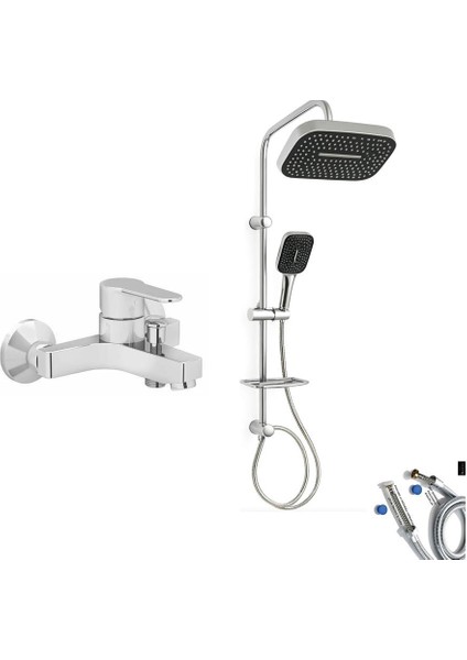 Win S Banyo Bataryası + Doppo Prime Lux Tepe Duş Sistemi