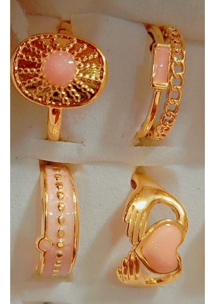 Yüzük Seti Pembe 4’lü