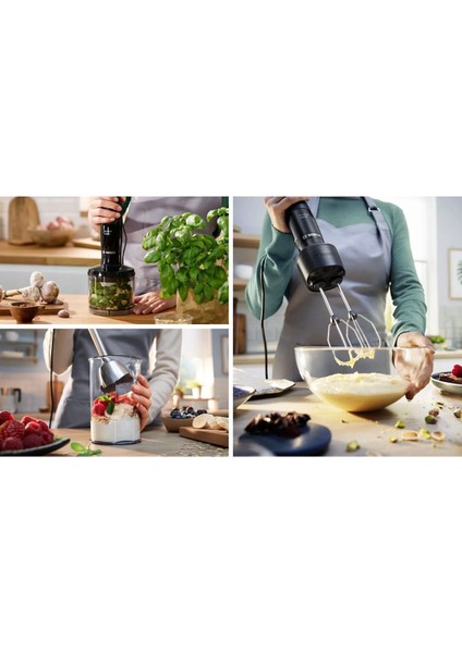 Siyah Çok Fonksiyonlu Blender Seti, Kolay Kullanım ve Temizlik Imkanı
