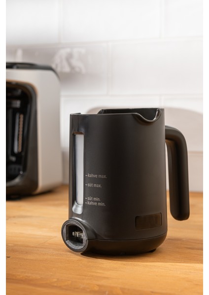 Sütlü Türk Kahve Makinesi, Şık Siyah Tasarım, Kolay Kullanım indirimleri