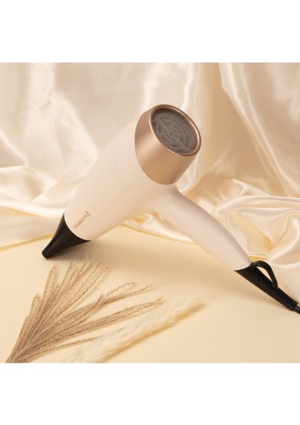 Bej 2200W Güçlü Saç Kurutma Makinesi D4740 Shea Soft indirimleri