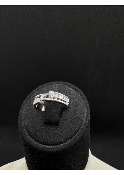 Ithal Yarım Diskli Asimetrik Minimal Kadın Gümüş Yüzük fiyatları