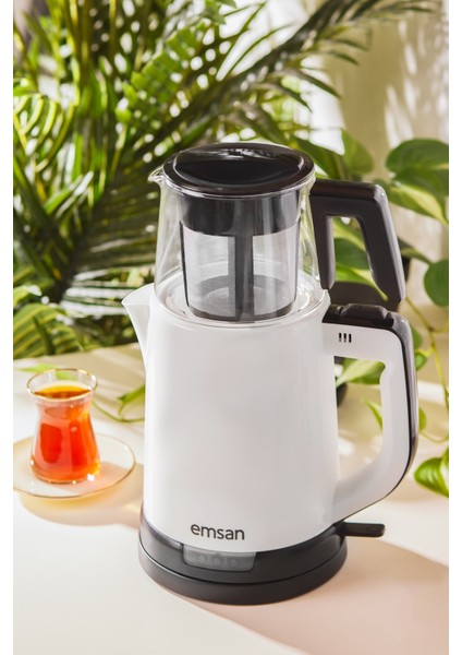 Pratik Beyaz Çay Makinesi - Hızlı ve Kolay Demleme Özelliği fiyatları