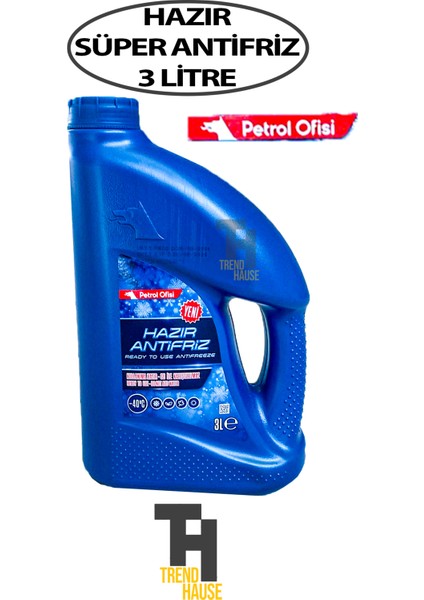 Süper Antifriz Petrol Ofisi Hazır 3 Litre