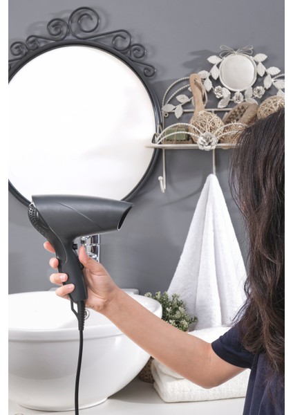 Gri Saç Kurutma ve Fön Makinesi - Güçlü ve Hafif Tasarım