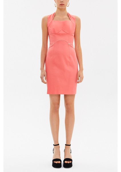 Mercan Dar Kesim Mini Elbise 91170