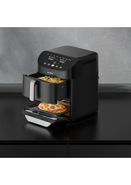 Yüksek Kapasiteli Çift Hazneli Yağsız Fritöz, Sağlıklı ve Pratik Pişirme Keyfi