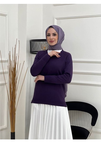 Triko Kazak Mürdüm modelleri