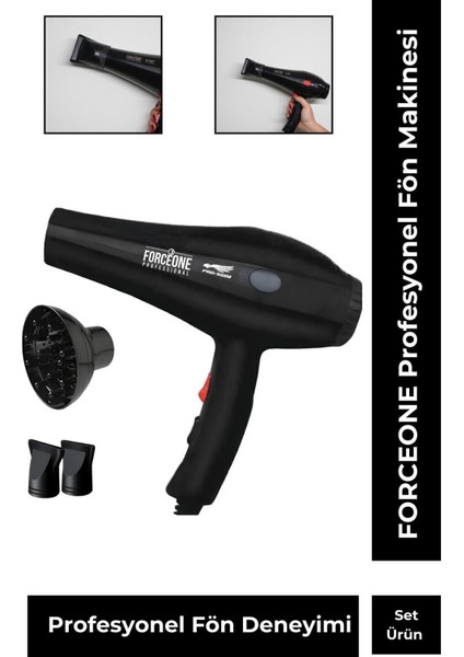 5500 Turbo Kuaför Fön ve Saç Kurutma Makinesi 2400W Siyah modelleri